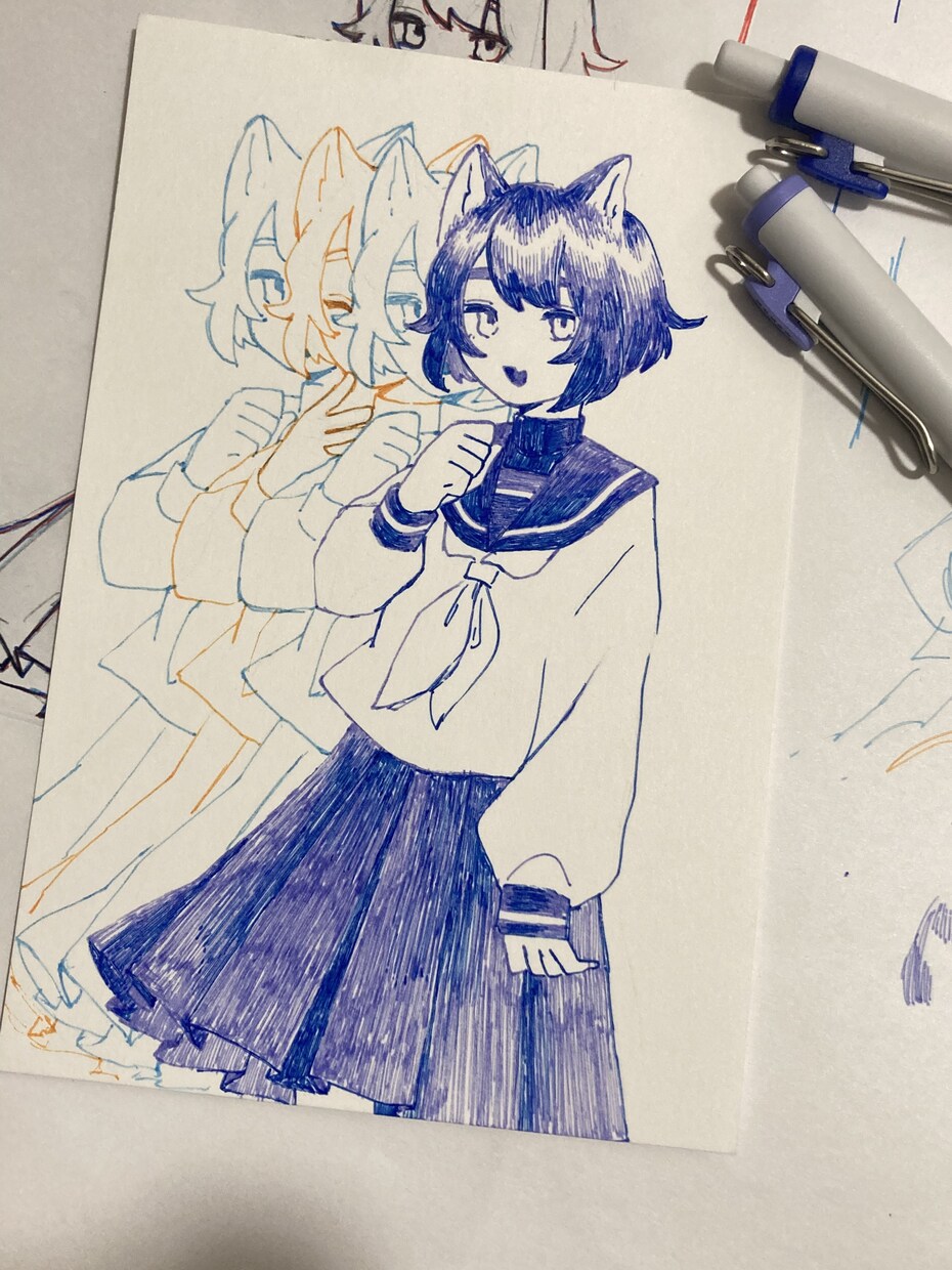 ボールペンイラスト制作します 世界観のあるやわらかな絵が得意です！ イメージ7