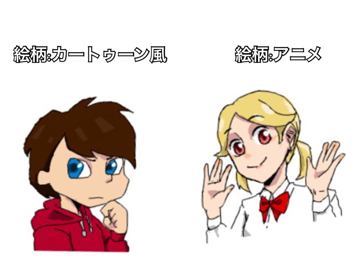 【3種類の絵柄から選べます】SNSアイコンお描きします！  イメージ3