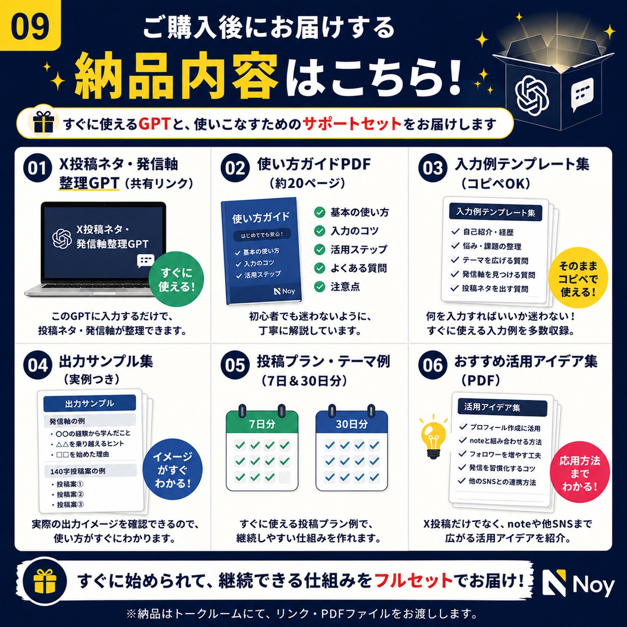 毎回迷うX投稿ネタと発信軸を整理します 投稿に迷う時間を減らし、発信の方向性を整える イメージ9
