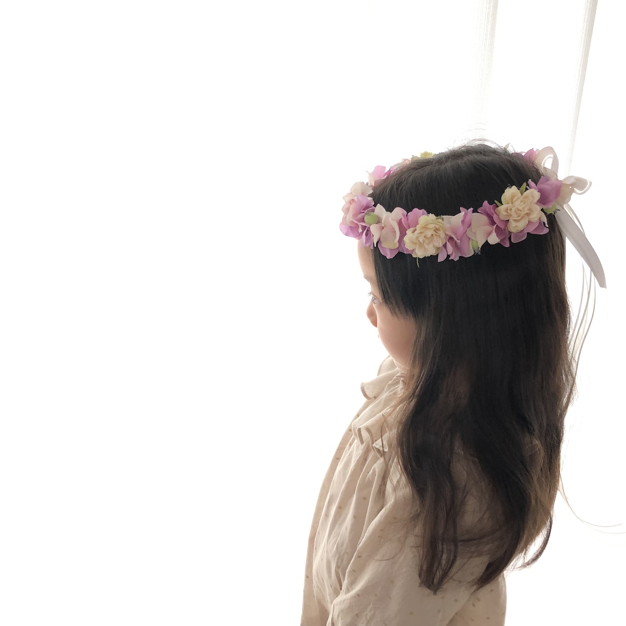 お子さま用花冠オーダー承ります 最高に可愛い1枚を撮るために♡誕生日、記念写真、リングガール イメージ1