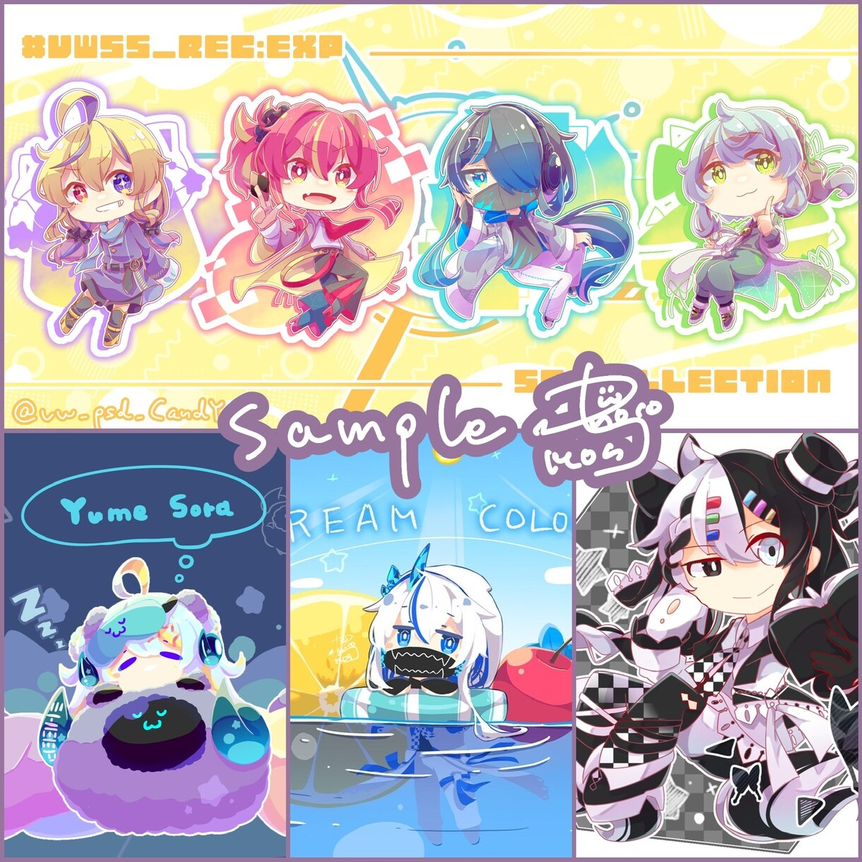 グッズや動画で使えるデフォルメイラスト描きます カラフルでポップ！目を引くイラスト  作れます！！ イメージ4