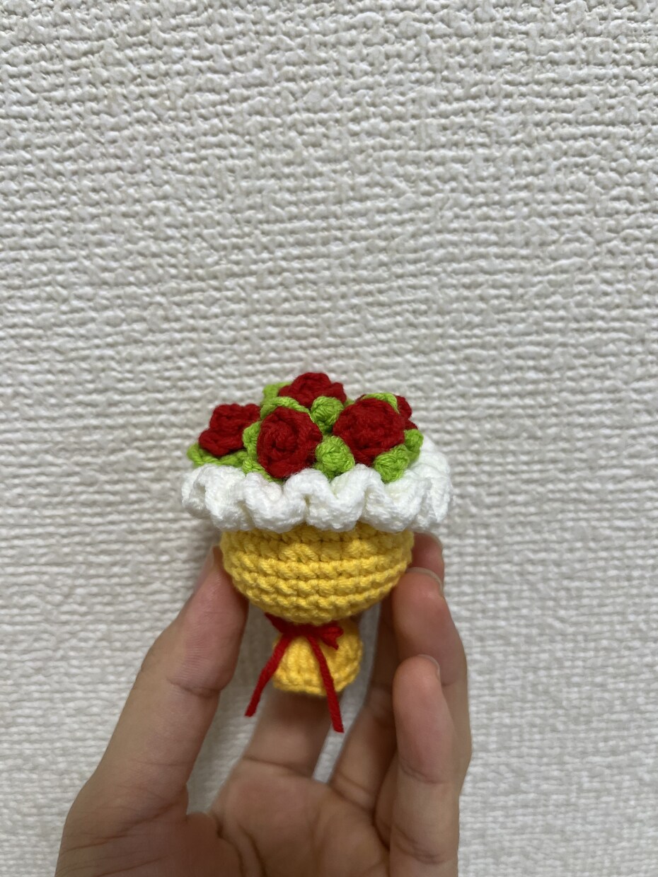 飾りでもキーホルダーでも使えます 飾りでもキーホルダーでも使えるミニ花束です イメージ1