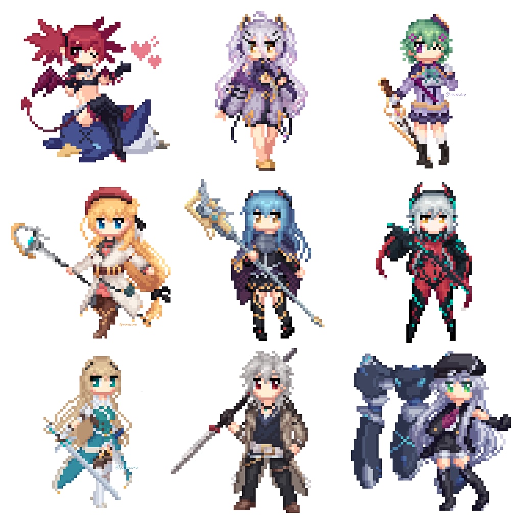 あなたのキャラクターをドット絵にします アニメーション可能！配信等に使えます⭐︎ イメージ3