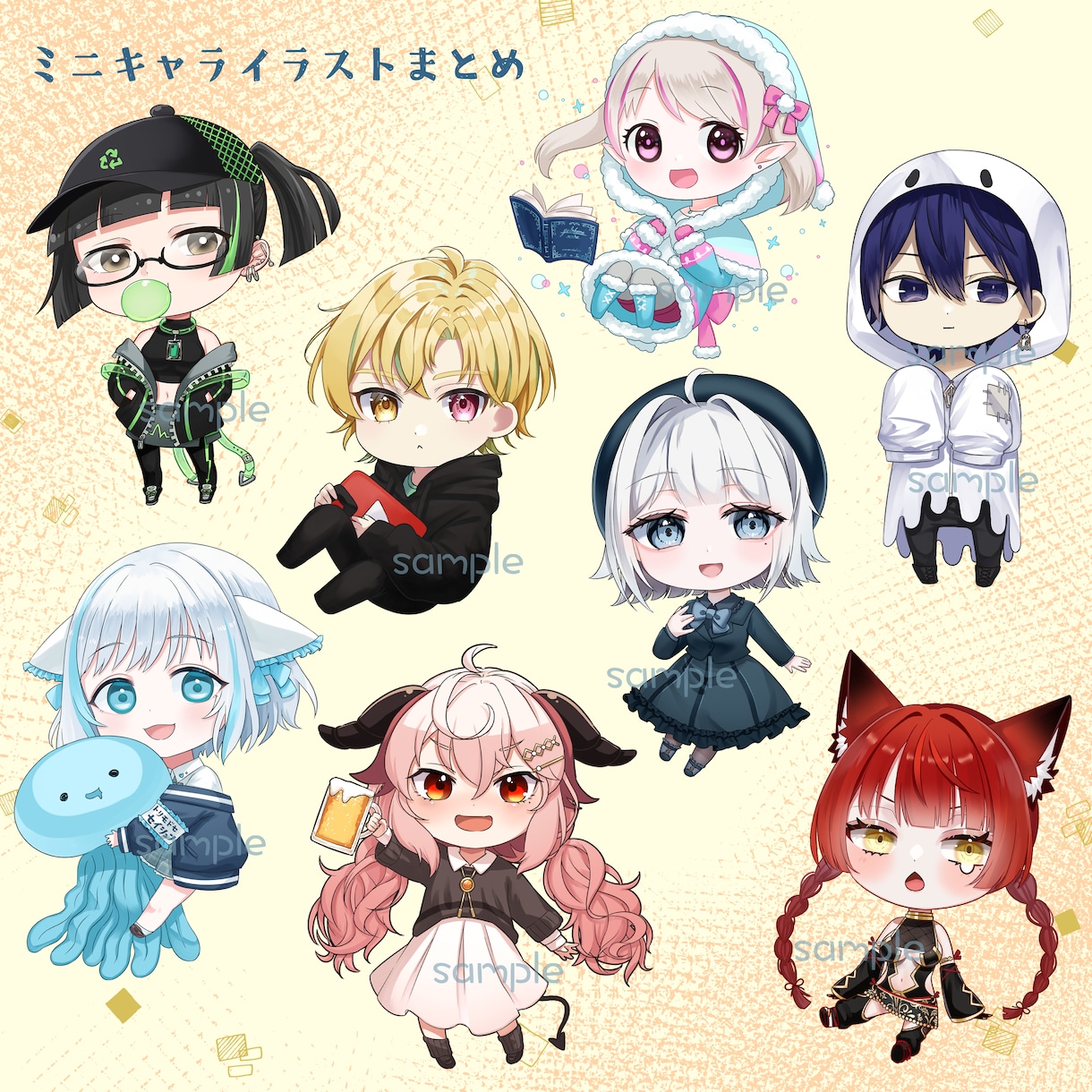ミニキャラ制作します グッズやイベント返礼品にオススメです！ イメージ2