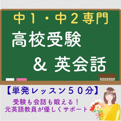 元英語教員が受験にも会話にも通用するレッスンします テストの点も英会話力も上げるための土台づくり単発レッスン！ イメージ1