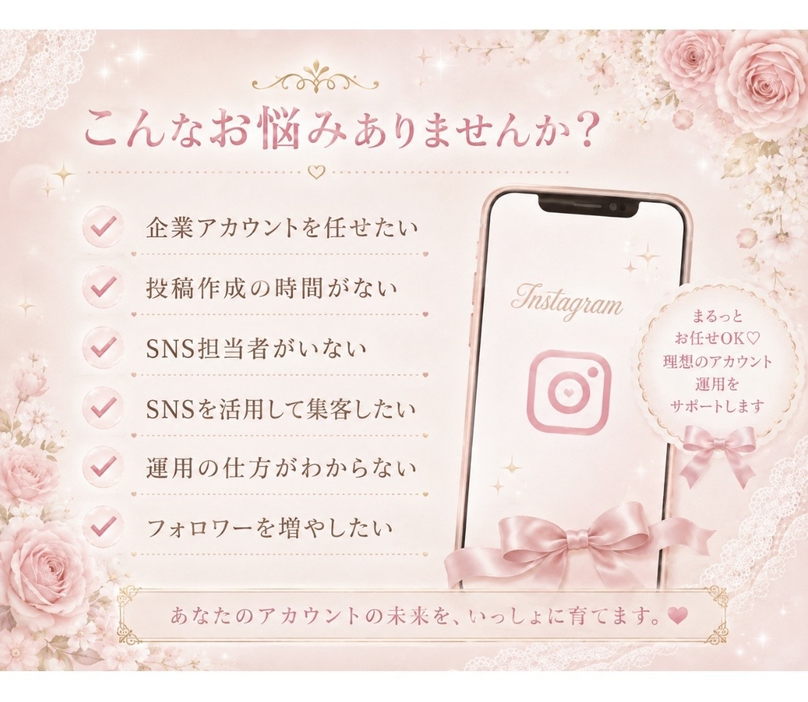 安心安全に運用代行します こちらは1ヶ月プランです。定期購入可能です。 イメージ2