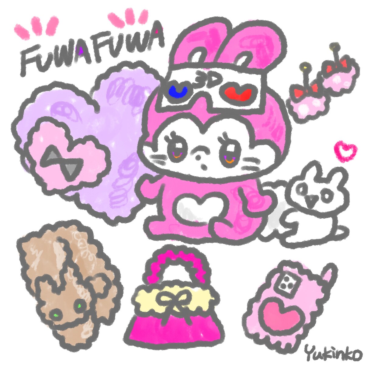 日用品や雑貨など！挿絵イラスト描きます ファンシーな挿絵詰め合わせ！パンフレットや色紙の装飾に イメージ8