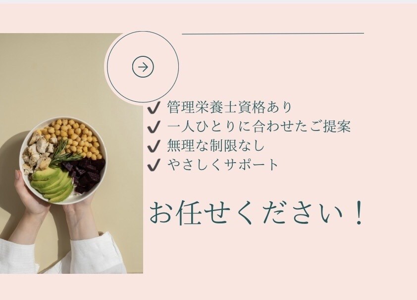 管理栄養士が食事写真をやさしく添削アドバイスします 3日間のお食事の写真を送るだけで、管理栄養士からのサポート！ イメージ5