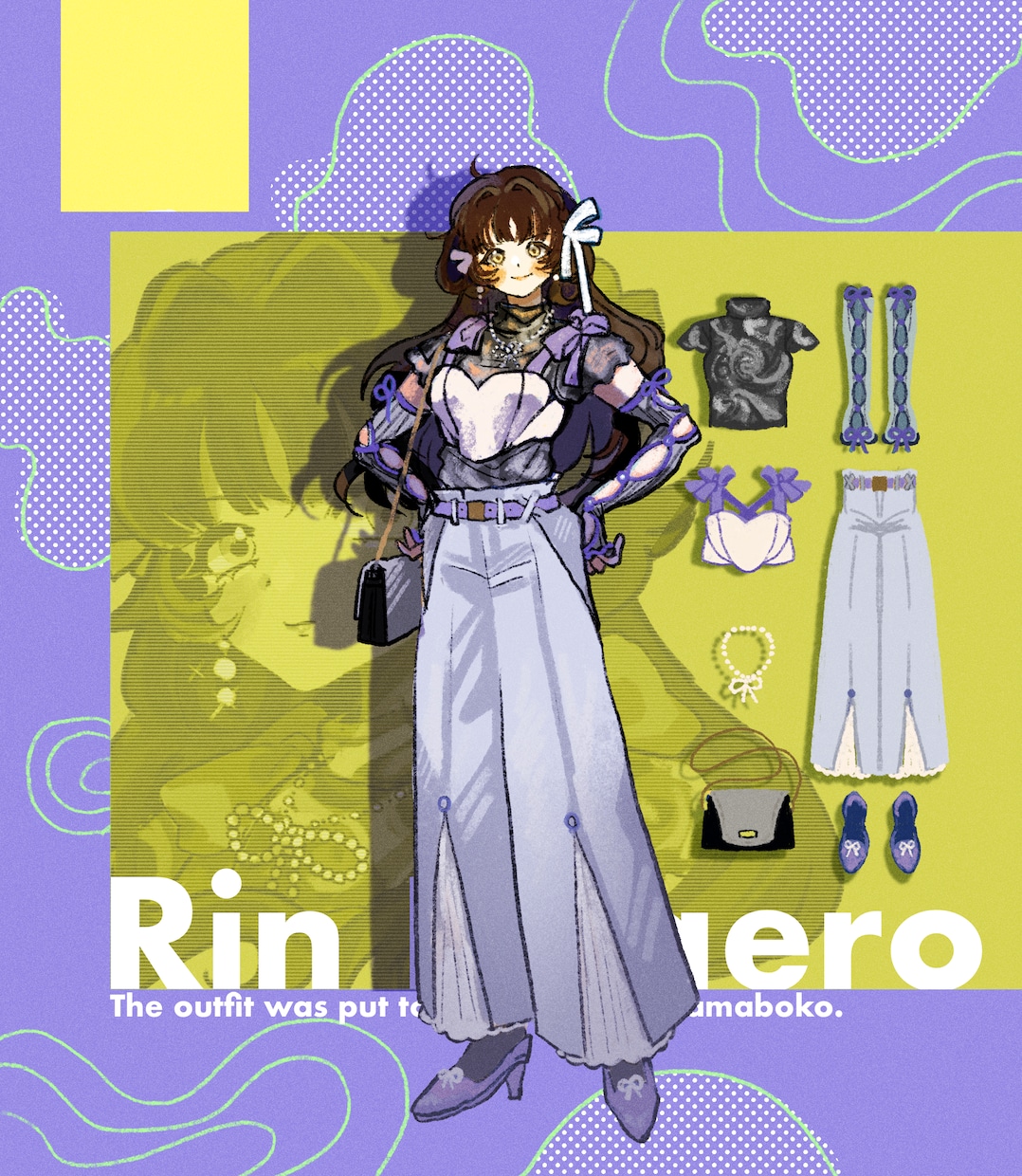 手軽にうちの子の別衣装が見られます 顔+ファッションのイラストを描きます。 イメージ1