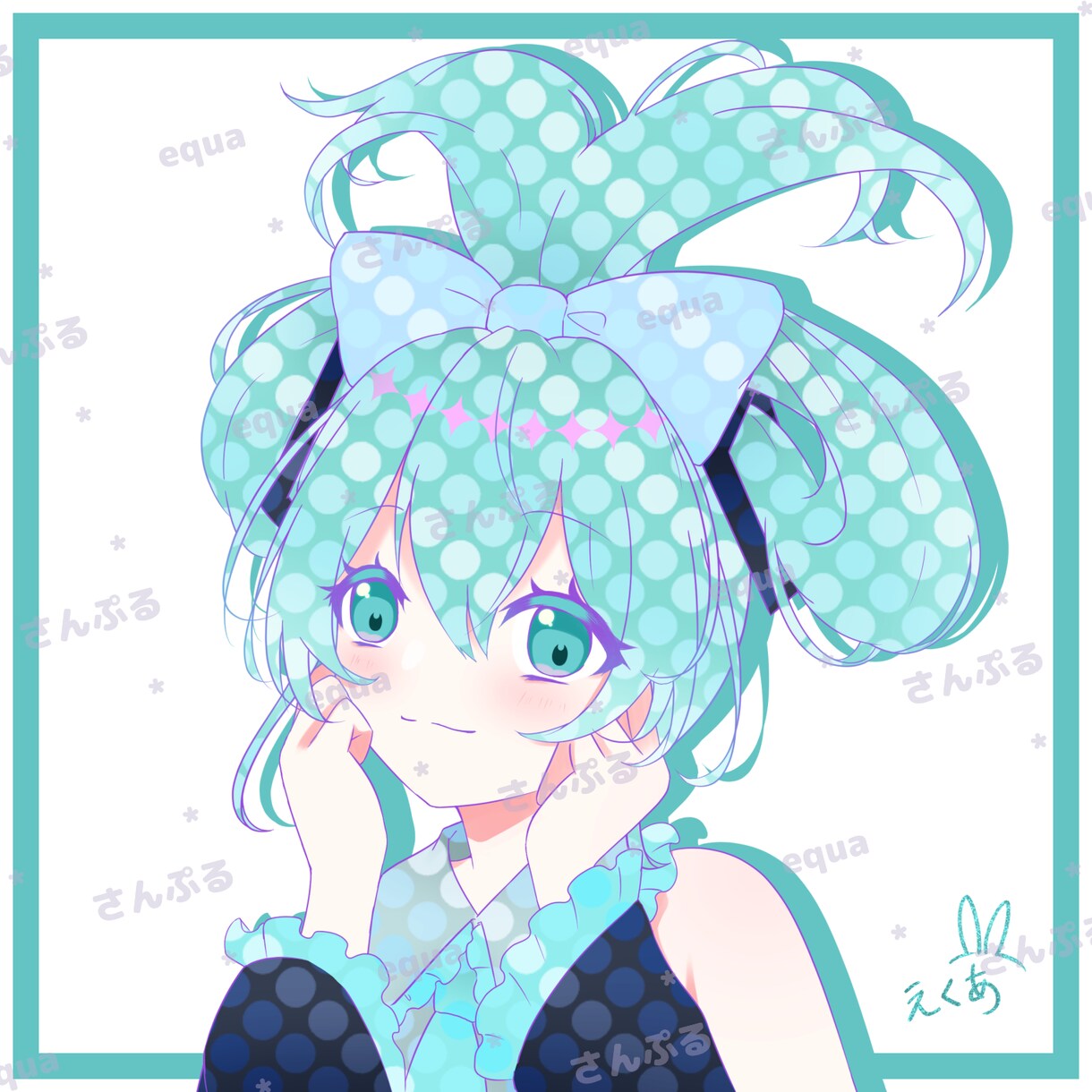 アイコン・サムネ・歌みた・配信用イラスト描きます 女の子キャラやかわいい世界観表現します！ イメージ4