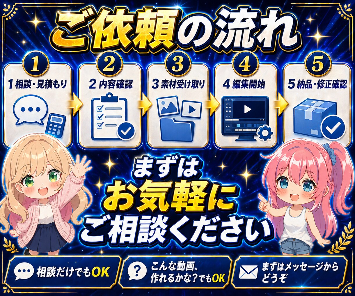 2chスレ風・反応集・解説動画を編集します 5ch対応・15分同額・丸投げOK・最短納品1時間相談可 イメージ8