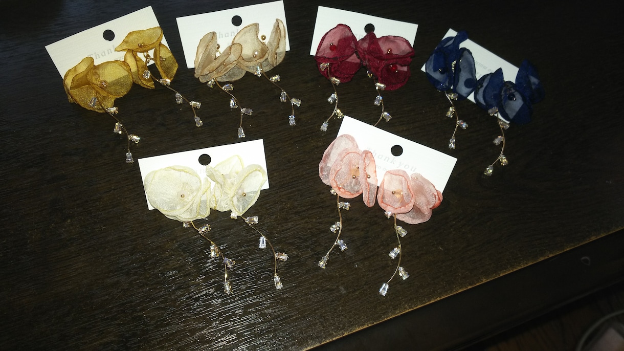 ピアス、イヤリングをお作りします 様々なシチュエーションに合わせた色々なデザインでお作りします イメージ7