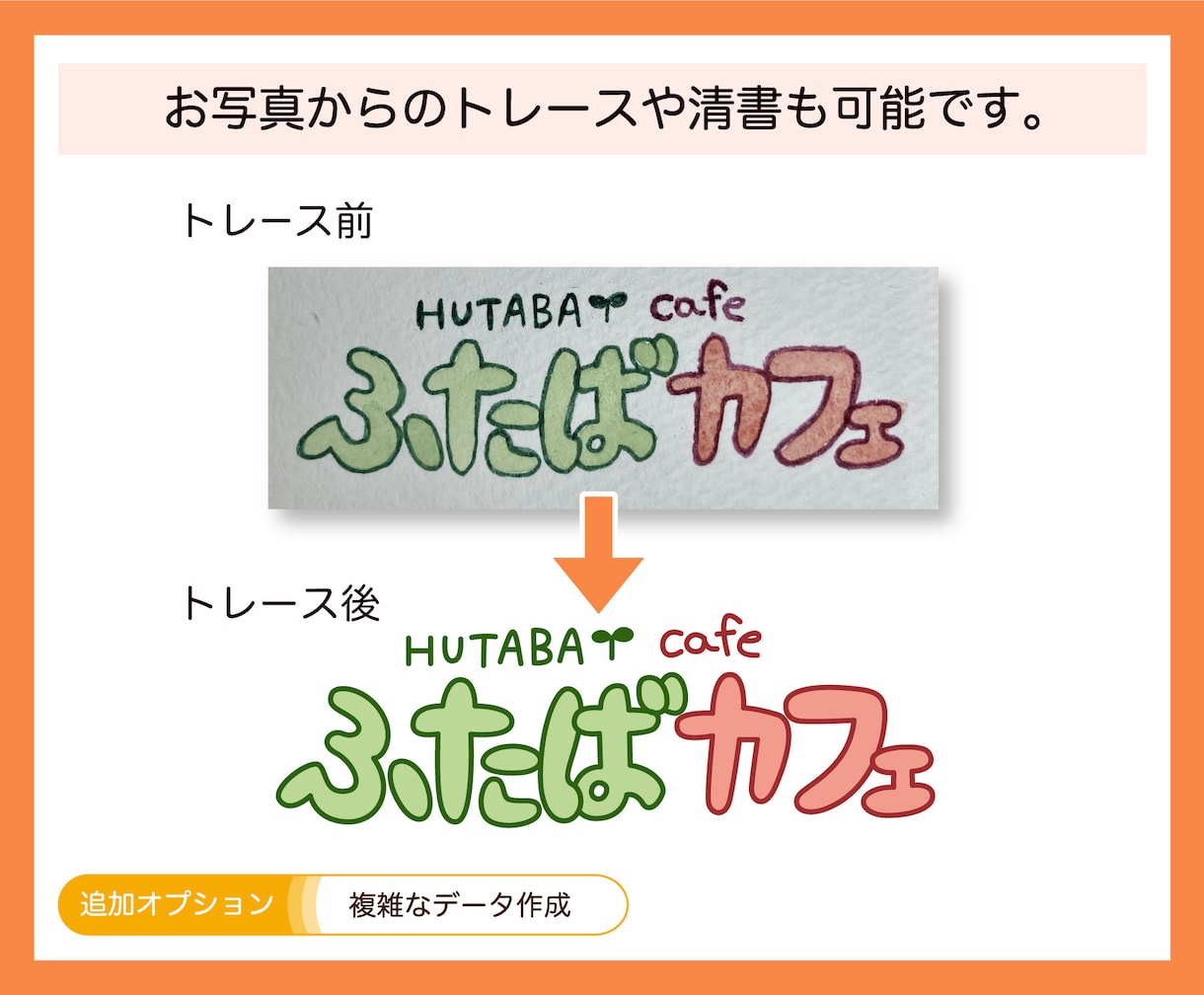 粗いロゴ画像や手書きイラストのaiデータ作成します 大量注文実績あり⭐︎高品質なアウトラインデータを作成します。 イメージ4