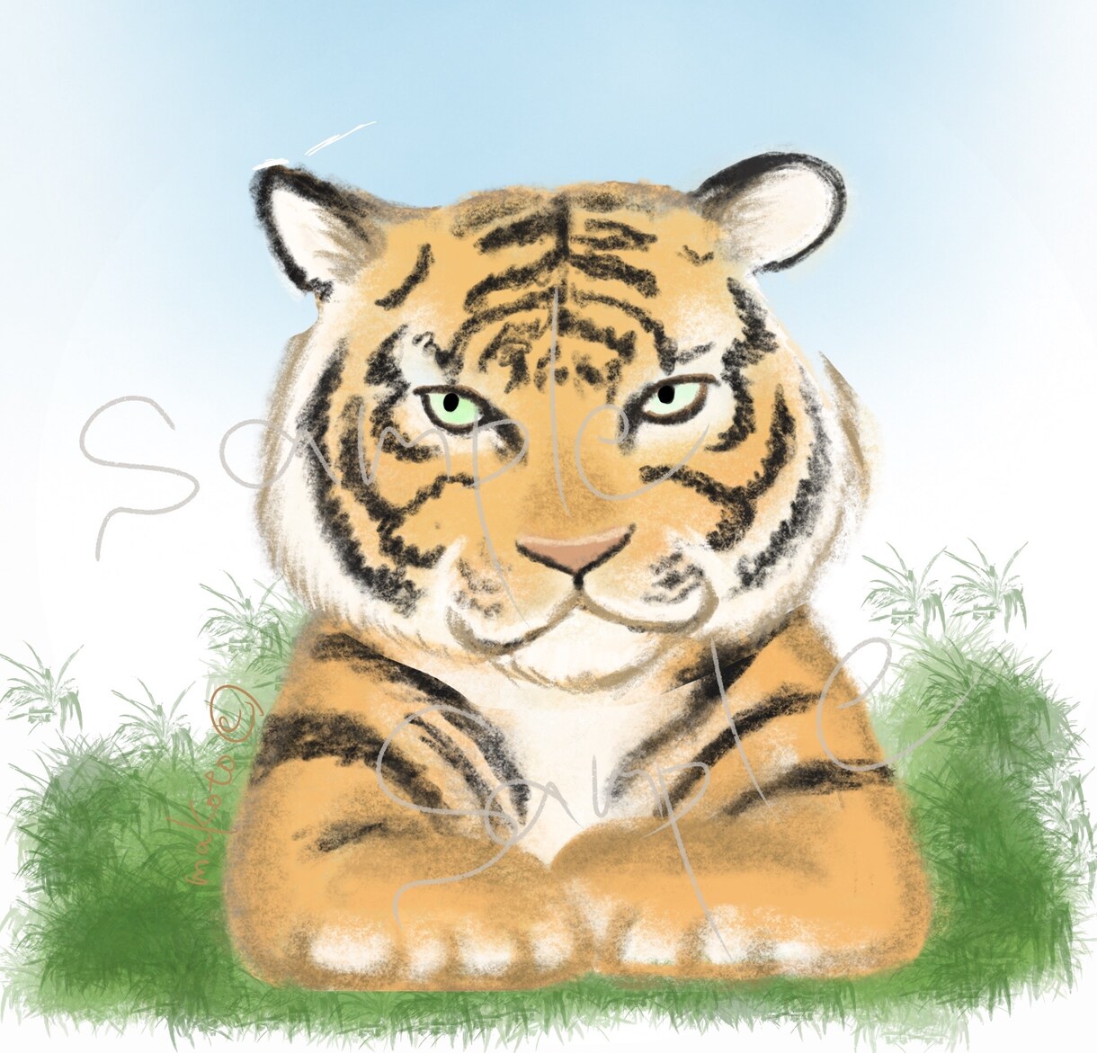 優しいパステル画風アイコン描きます 柔らかいタッチでアイコン描きます イメージ4
