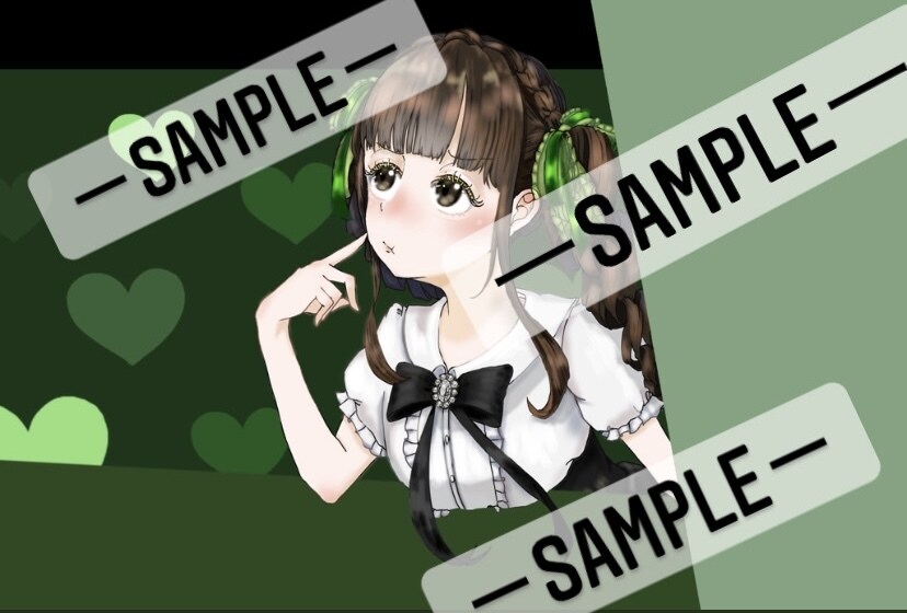推しカラーで量産型な女の子描きます あなたの推し活応援したい！推しカラーのイラスト描きます！ イメージ2