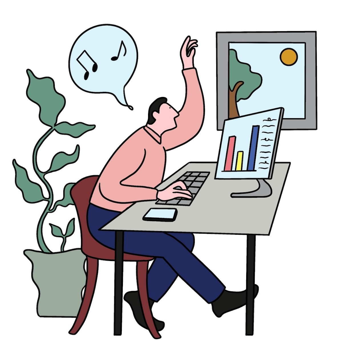 シンプル且つPOPな線画描きます 目を引くキャッチーなイラストはお任せ下さい！ イメージ7