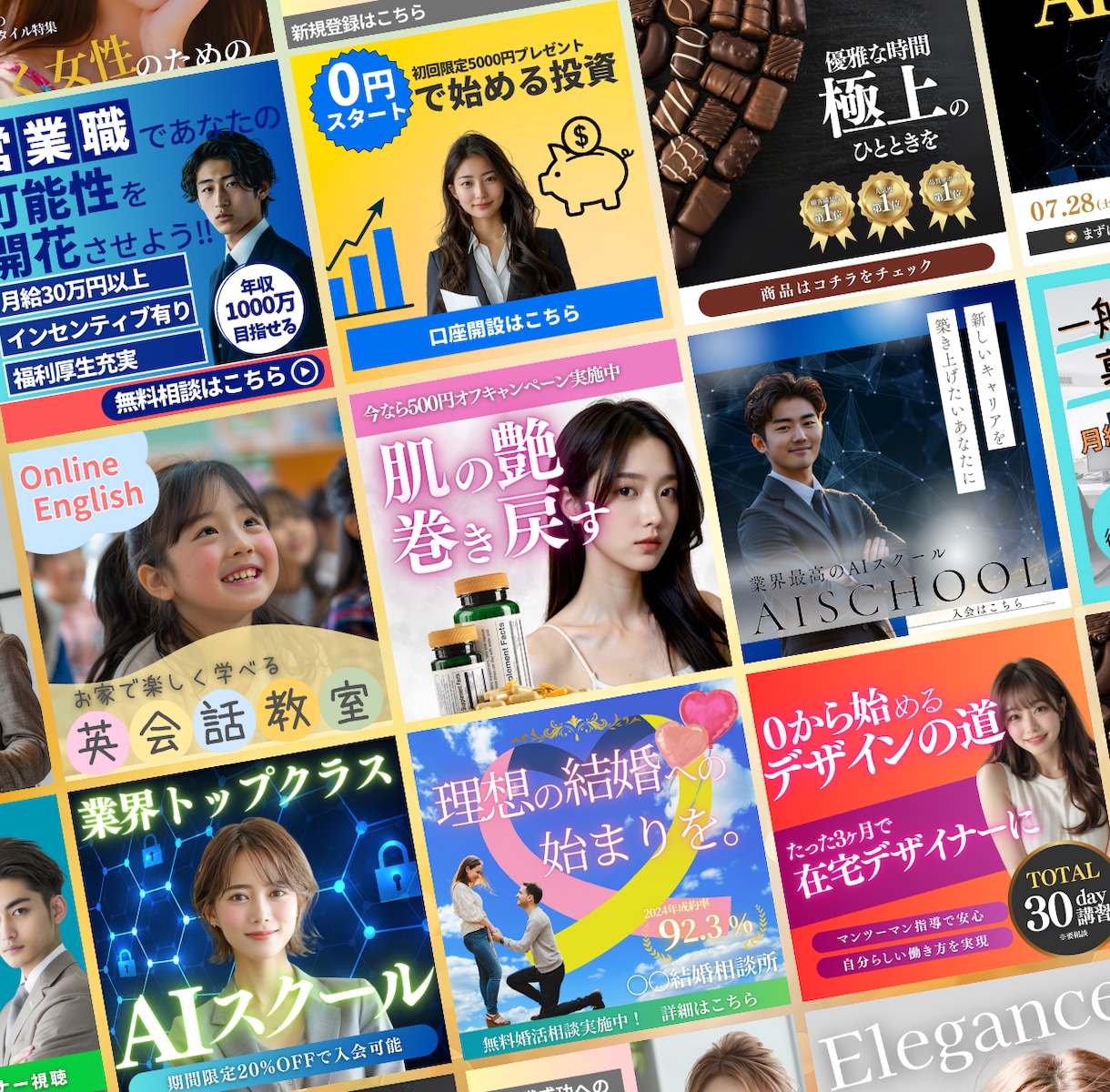 AIモデル起用！相手に届くバナー・ヘッダー作ります 修正無料無制限！クリック率upを狙った効果的なデザインを イメージ6