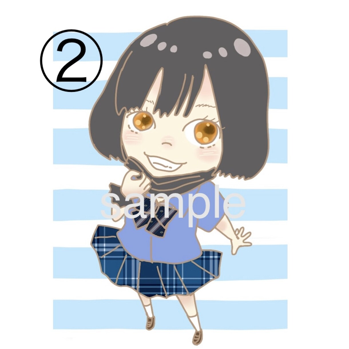 アイコン向け似顔絵イラストをお描きします ゆるっとしたデフォルメ似顔絵をアイコンにしませんか？☆ イメージ3