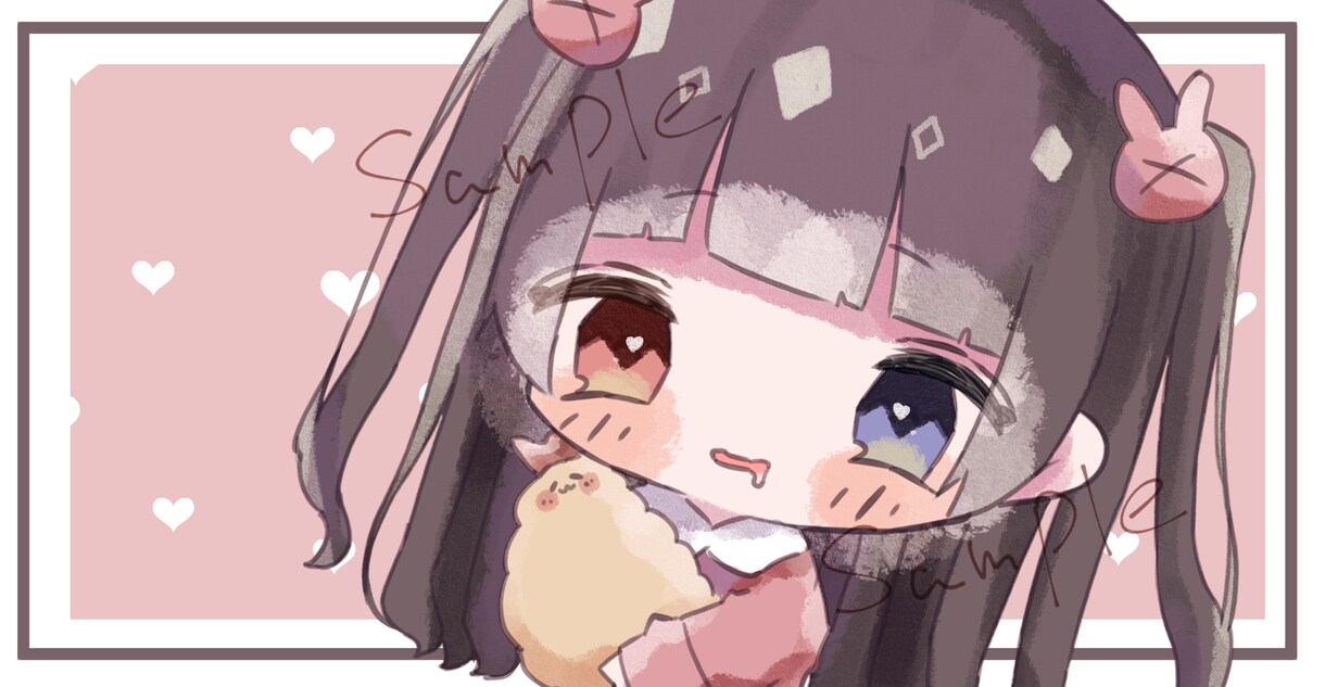 あなただけのアイコンイラスト描きます SNSで使えるアイコン御描きします★ イメージ3