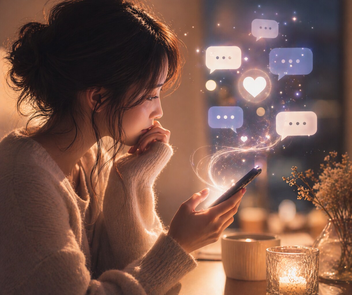 LINE・DMの文面から彼の本音を霊視します 男性占い師が、文字の奥にある本当の気持ちを読み解きます イメージ1