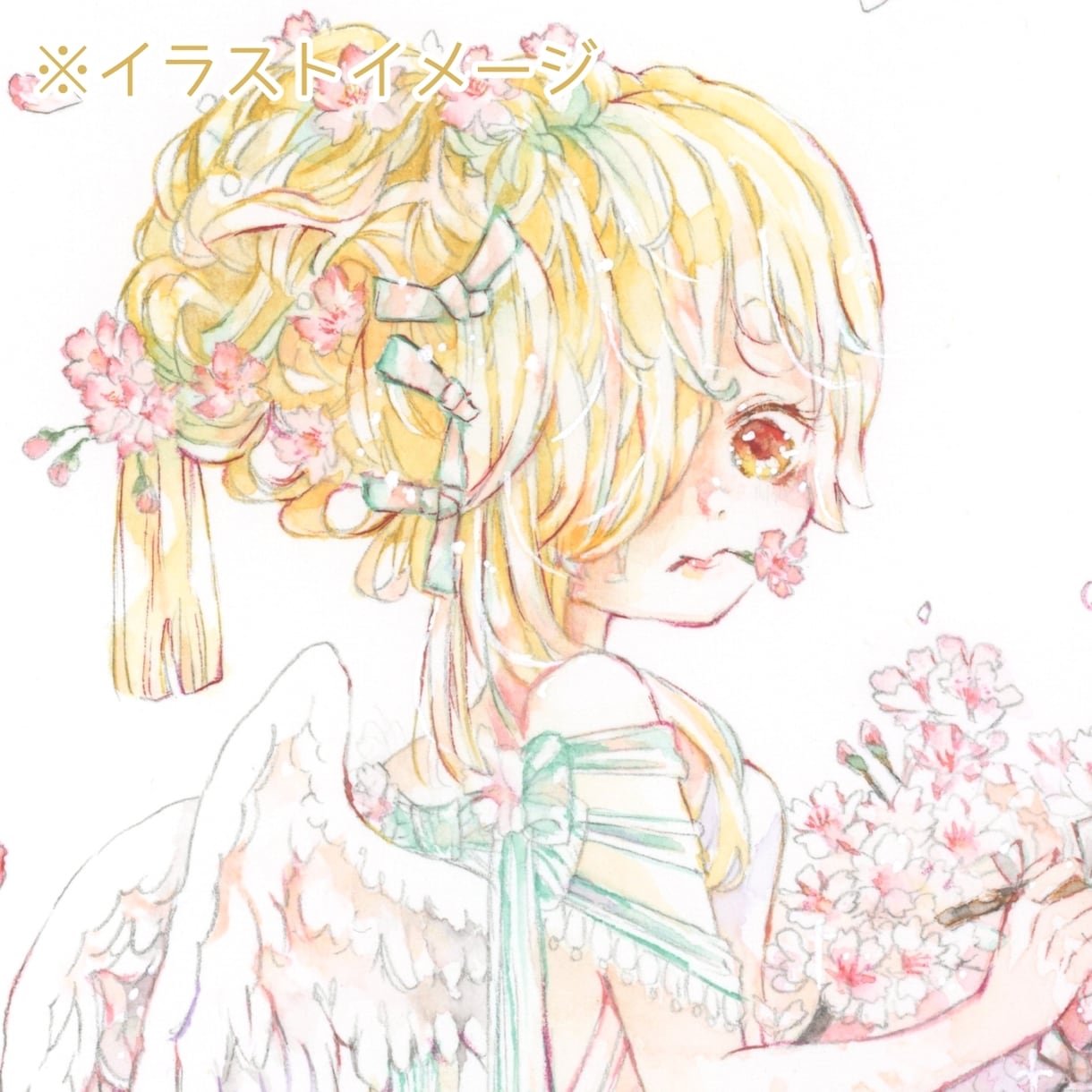 透明水彩でSNSアイコンをお描きします 植物と少女と美味しい癒しの和らぎライフを イメージ4
