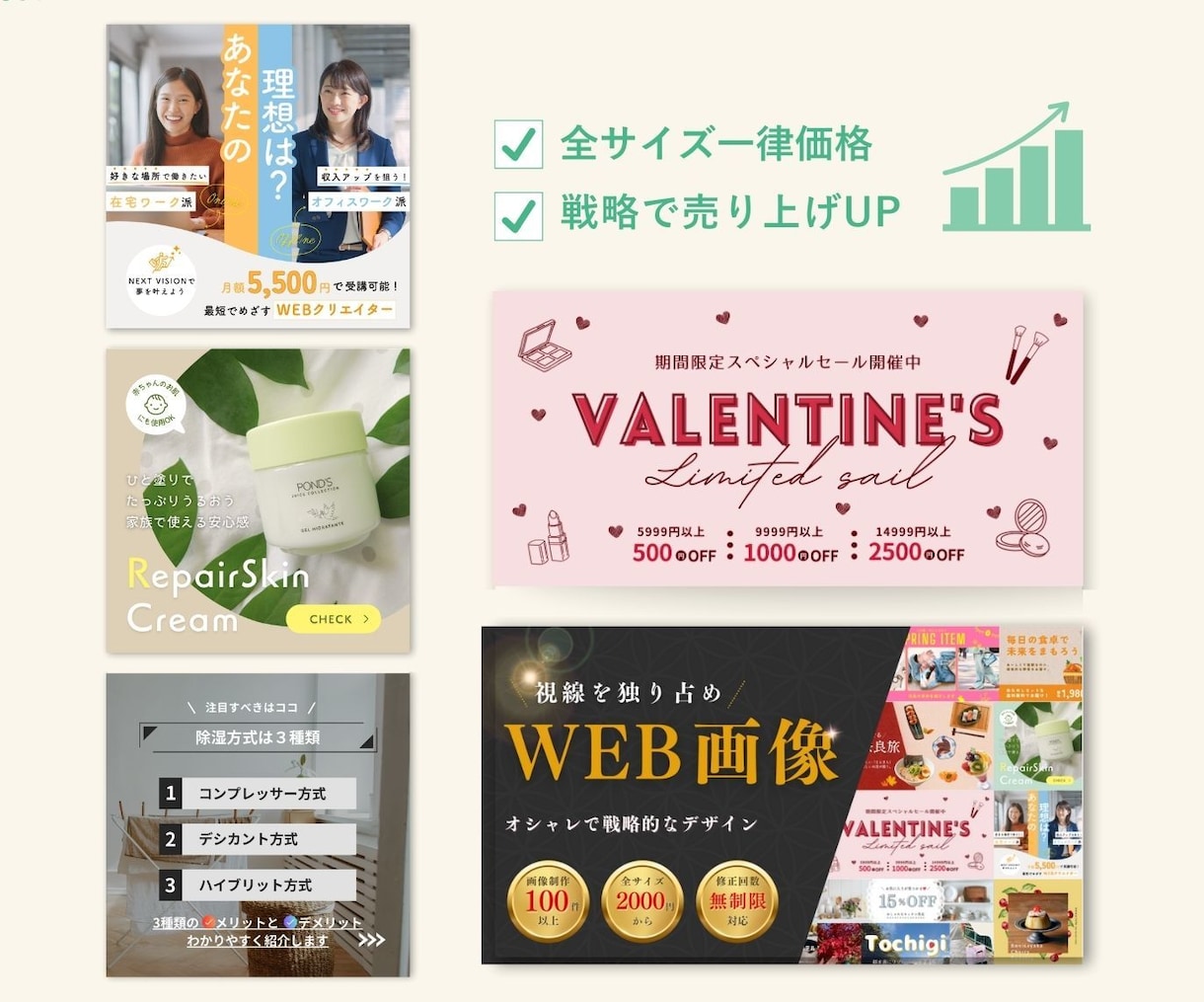 デザインのプロがココナラ出品画像作ります ラフ2案ご提案いたします。修正無制限で対応 イメージ5