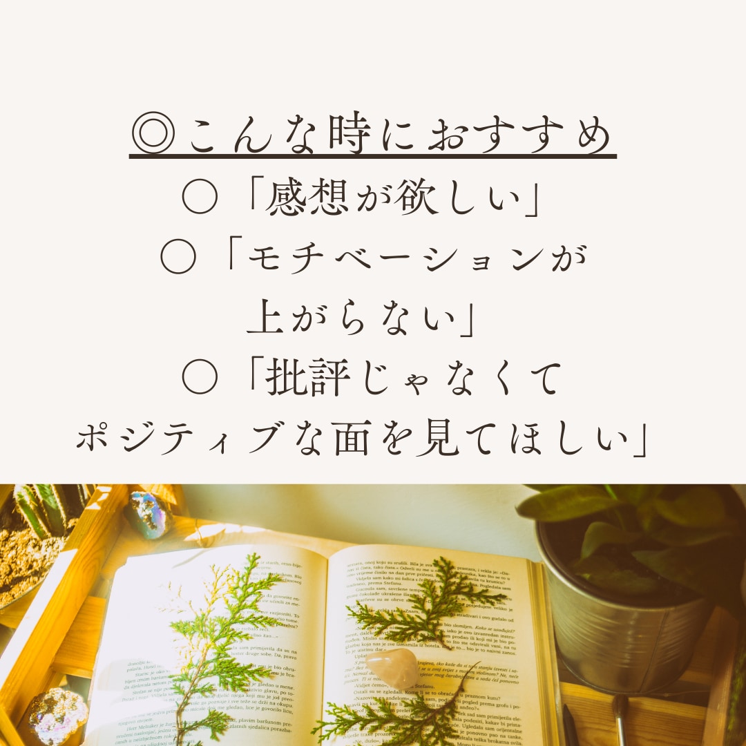 あなたの小説や作品に心を込めた感想をお送りします 書きかけでもOK！読み込んでポジティブな感想をお伝えします！ イメージ4