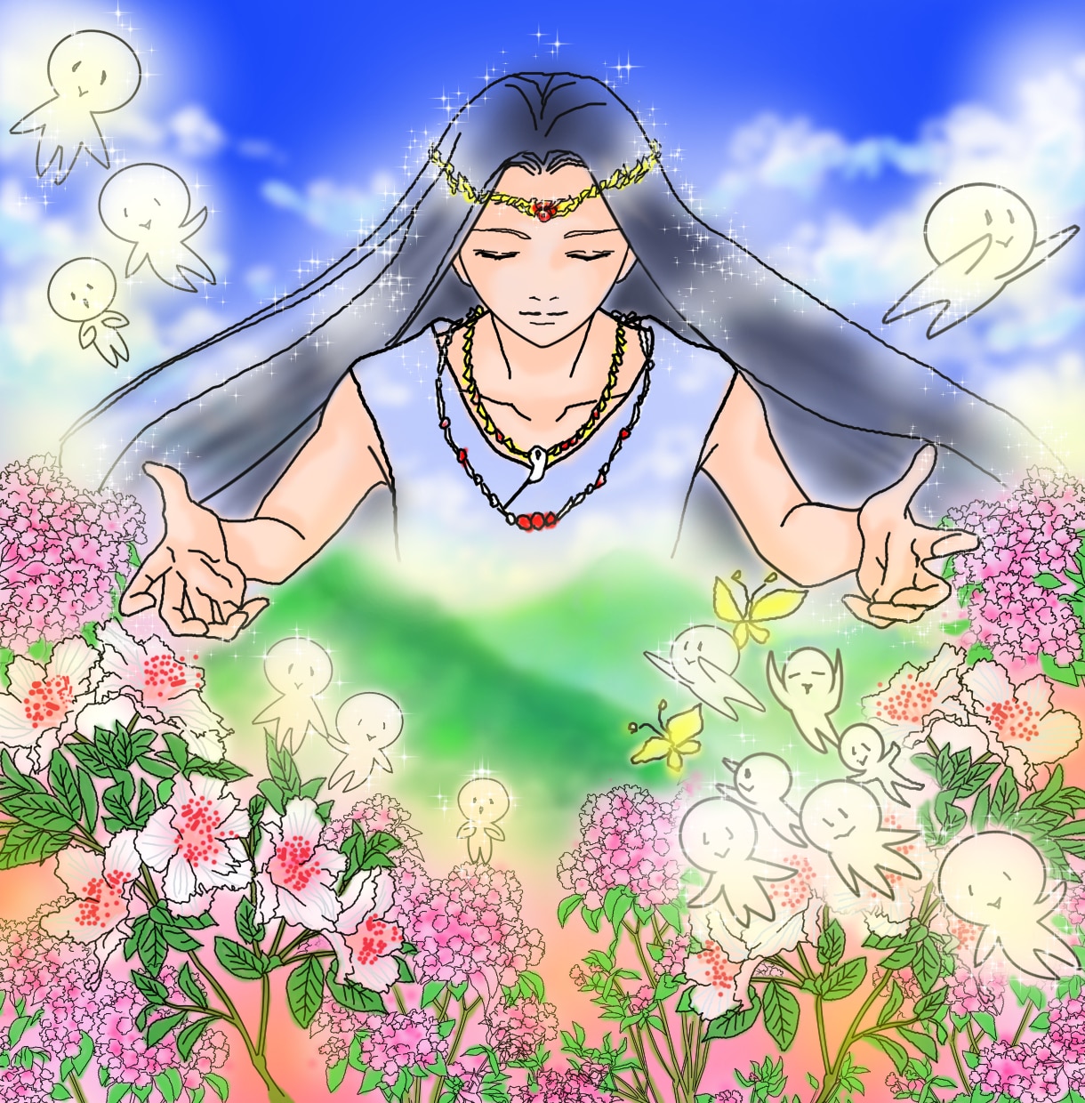 あなたの守護天使、守護神のソウルアートを描きます 守護天使、守護神が今あなた様へ伝えたい大切なメッセージ付き〜 イメージ7