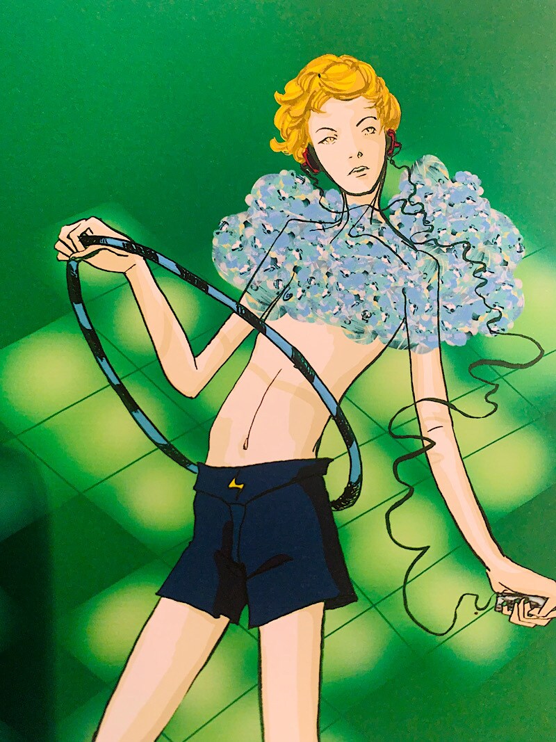 イラスト、グラフィックアートの様な作品を作ります 淡い太陽の日陰で密かに暮らしている雨上がりなく、神の井 イメージ3