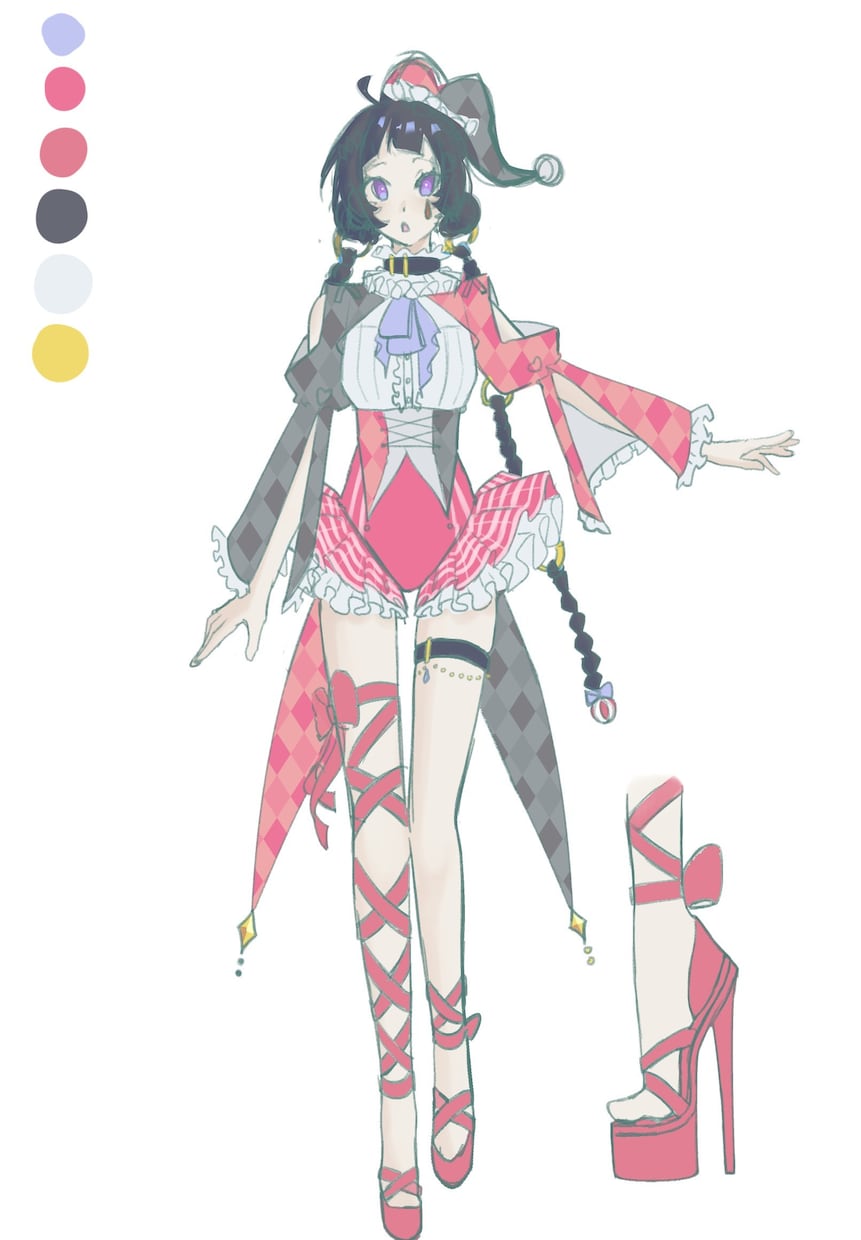 世界観のあるオリジナルキャラや立ち絵を描きます 配色やモチーフまで丁寧に制作します イメージ2