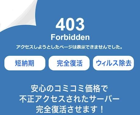 セキュリティ対策とハッキング対策サイト復旧 します WordPressセキュリティでお困りの方すぐご相談下さい！ イメージ2