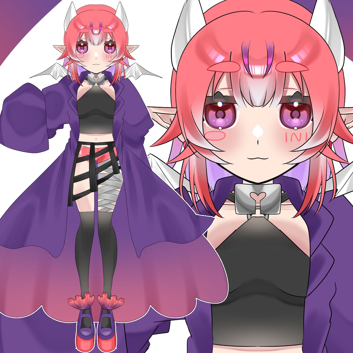 大特価！表情差分３種付きオリジナルモデル作成します 女性・中性・ファンタジーのキャラデザが得意です。 イメージ6
