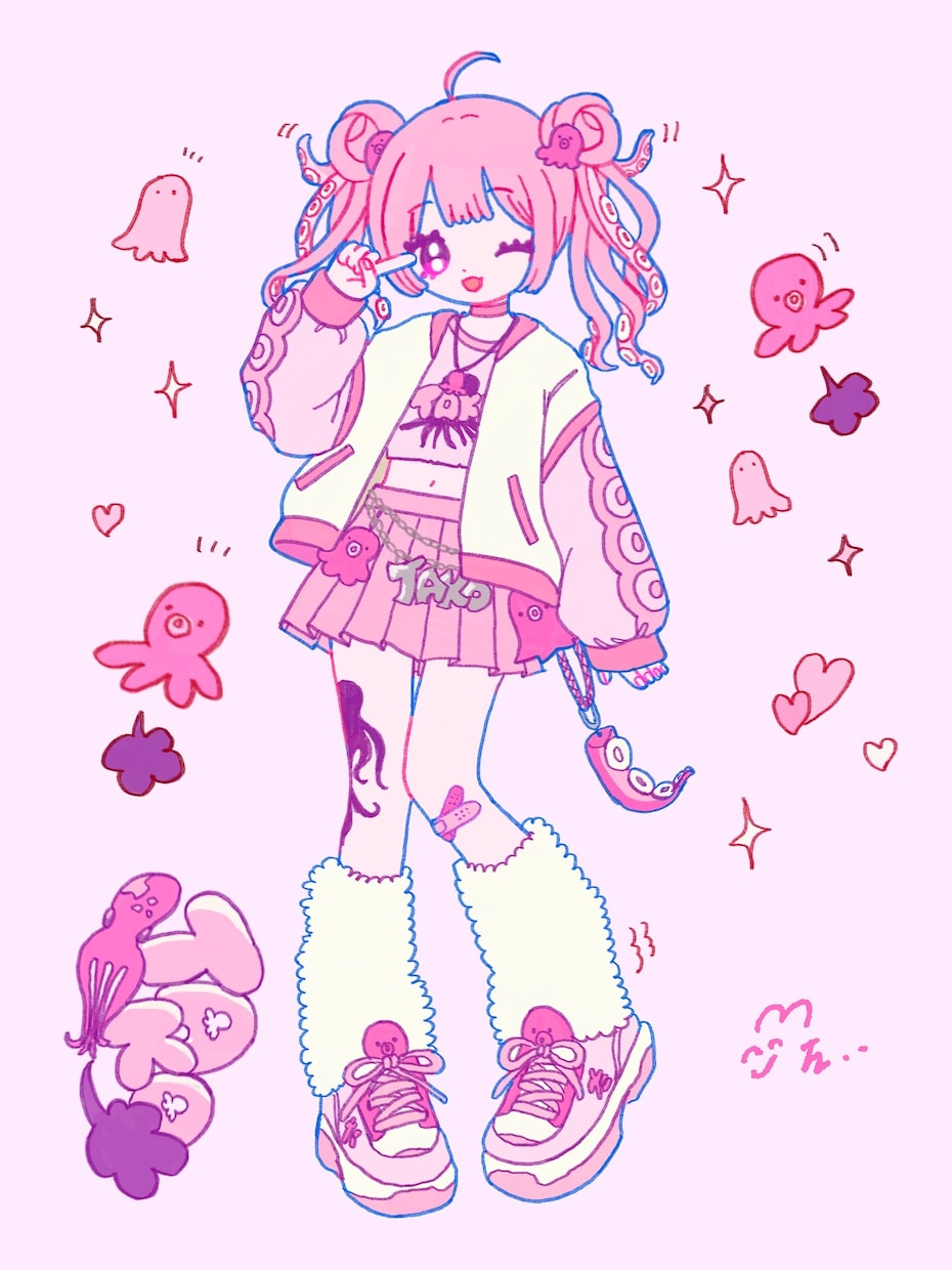 かわいい全身イラスト描きます キャラクターの魅力を引き出す可愛い全身イラストを描きます！ イメージ4