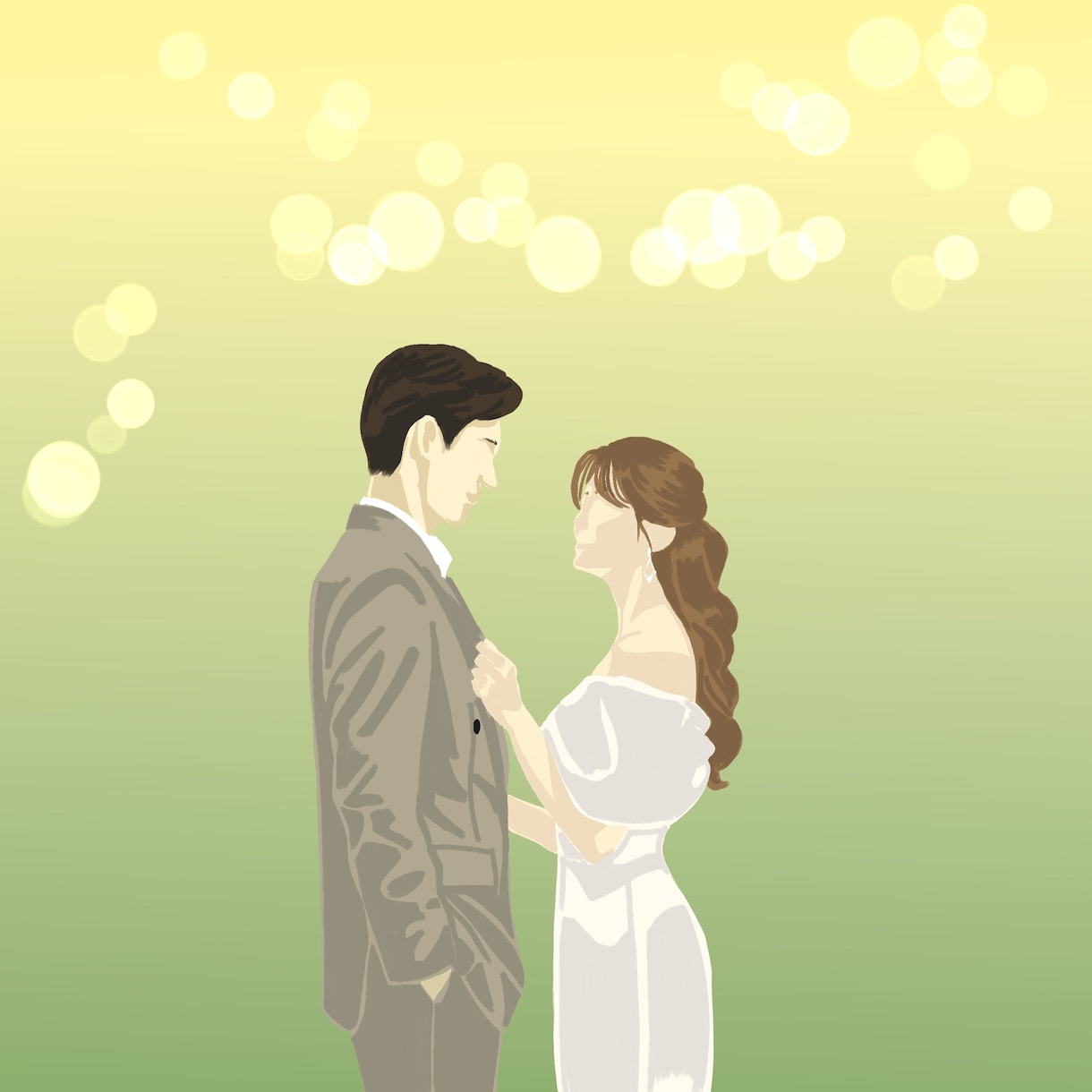 シンプルでお洒落なイラスト描きます 結婚式、Instagram、アイコン、名刺、ポスター イメージ2