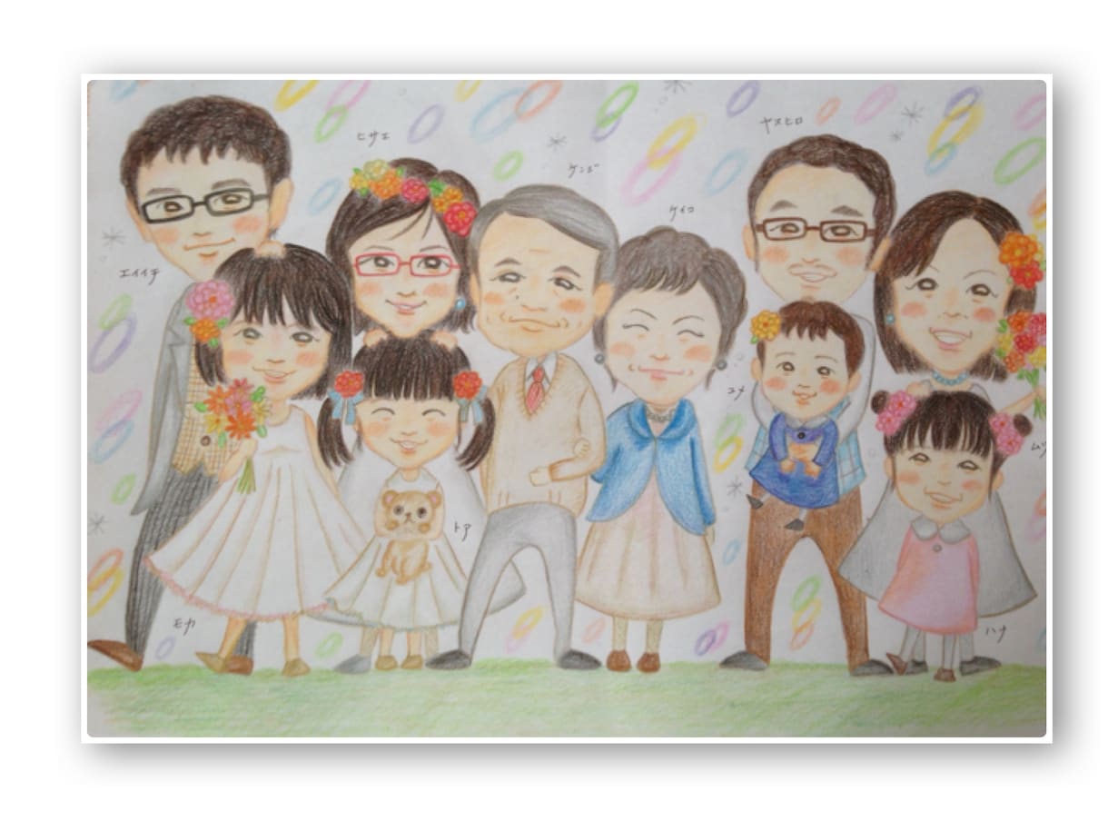 1名1500円〜《手描き》似顔絵お描きします 家族で！お友達や仲間と！プレゼントにもオススメ！ イメージ2