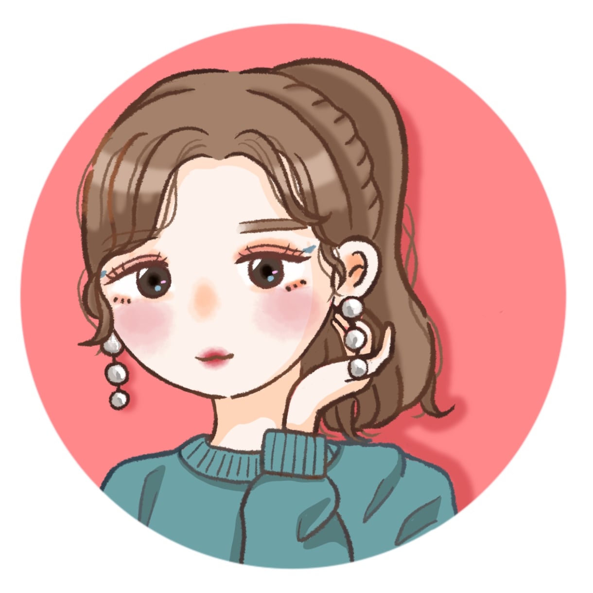 おしゃれでかわいいアイコン・イラスト描きます SNSやブログなどに使えるイラストをお描きします！ イメージ6