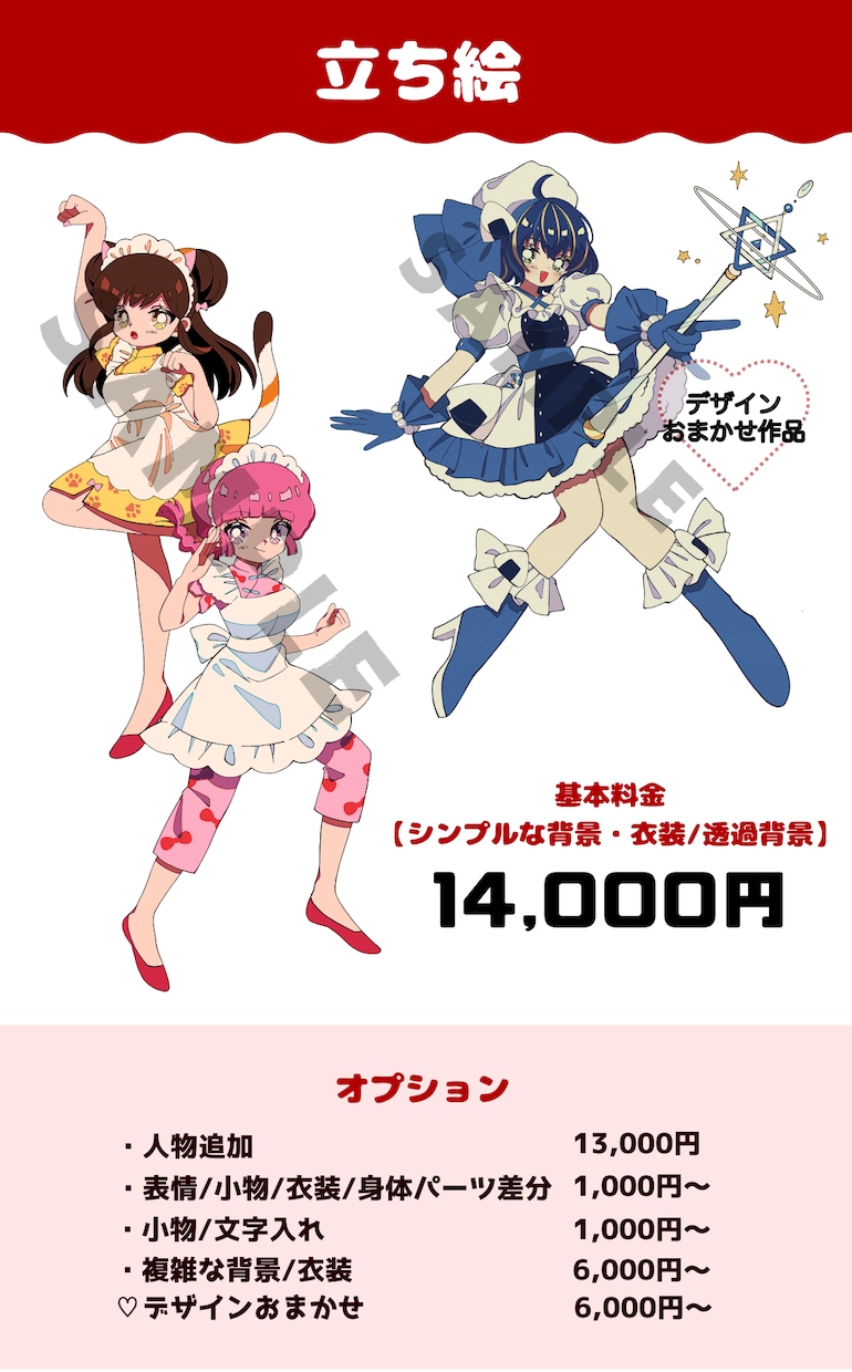レトロでかわいいイラストを描きます 90年代アニメや懐かしい少女漫画風のイラストをお求めの方へ！ イメージ3