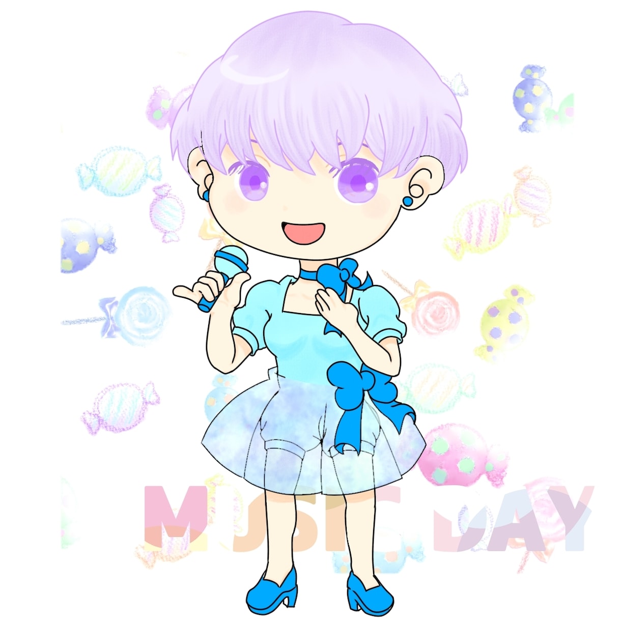 SNS用各種イラストアイコン絵描きます デフォルメされたミニキャラ絵を描きます。 イメージ1