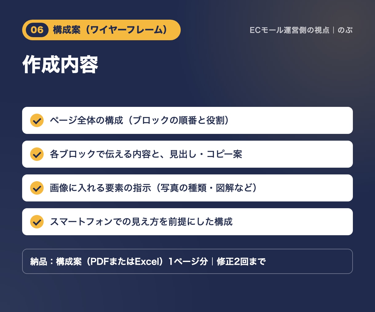 購入につながる商品ページ・LPの構成案を作ります Web制作ディレクター出身が、伝わるページ構成を設計 イメージ3