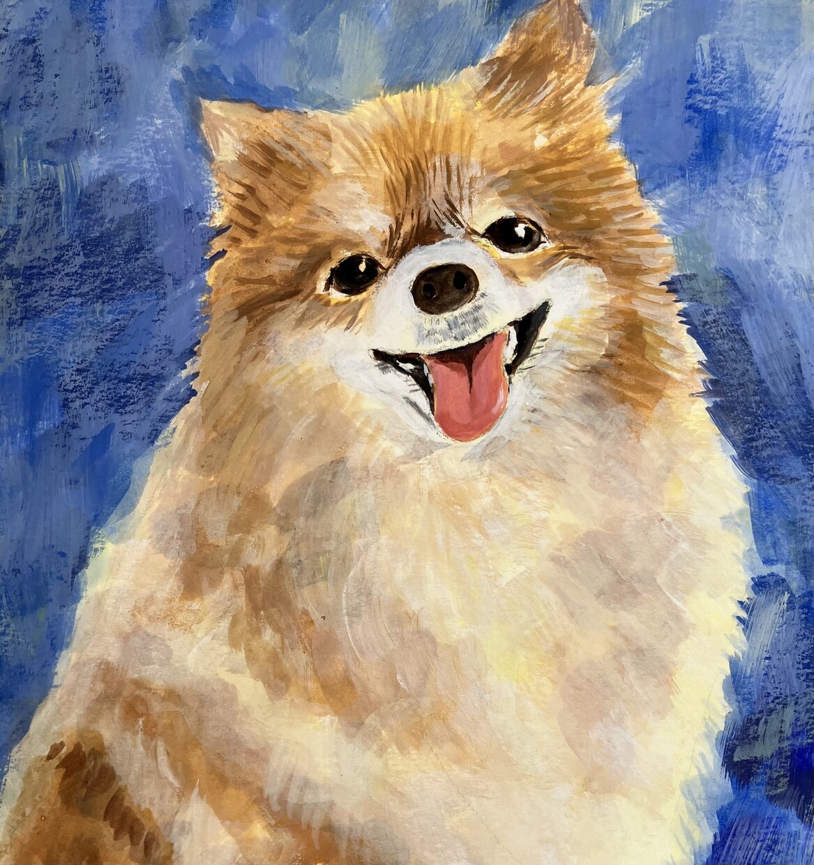 可愛いペットの絵、アクリル絵の具で描きます 格安キャンペーン中！！大切なペットの絵画はいかがですか？ イメージ5