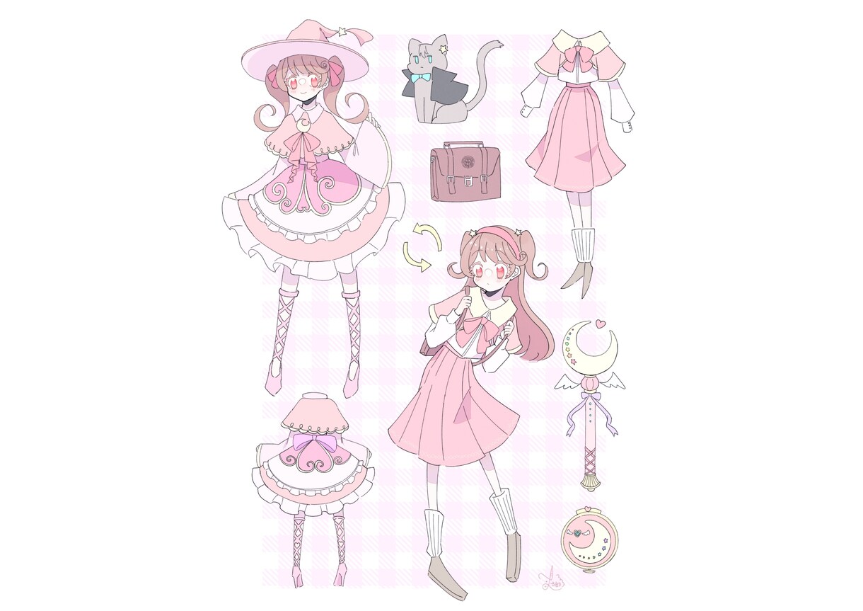 可愛い衣装の立ち絵制作いたします 女の子の身体を描くのが得意です！ イメージ6