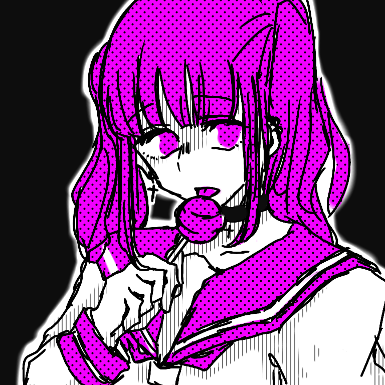 SNS向けサブカル風の顔のイラストアイコンかきます 現役美大生がアイコンを書きます！ イメージ4