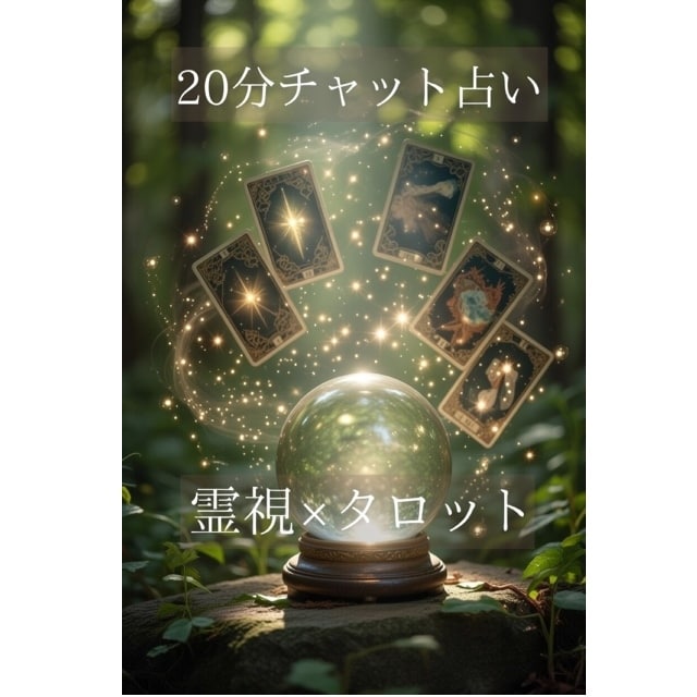 20分チャットで占います 霊視×タロットで今の本音と未来を読み解きます イメージ1