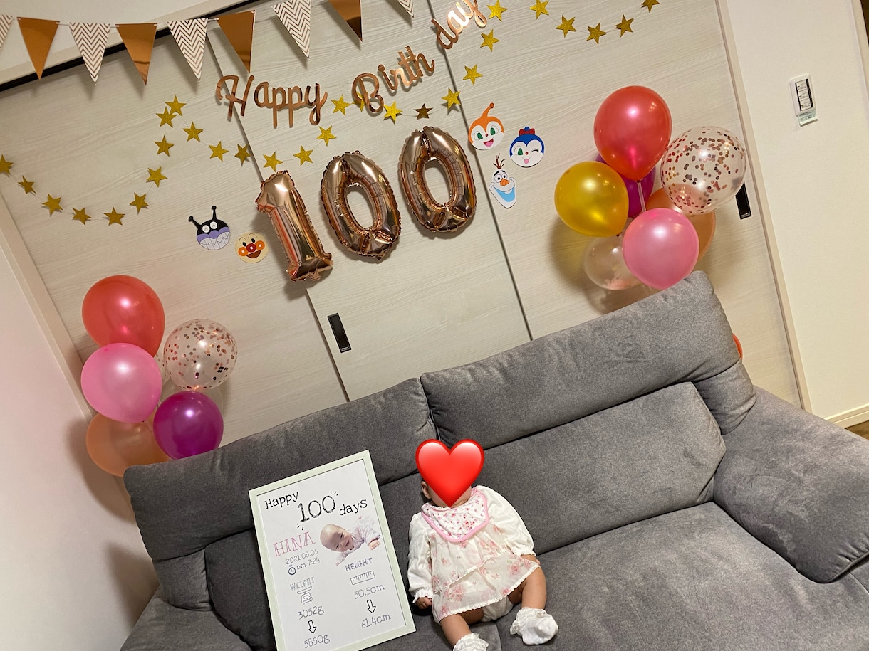 メモリアルポスター作ります 100日記念、ハーフバースデー、誕生日などに イメージ3