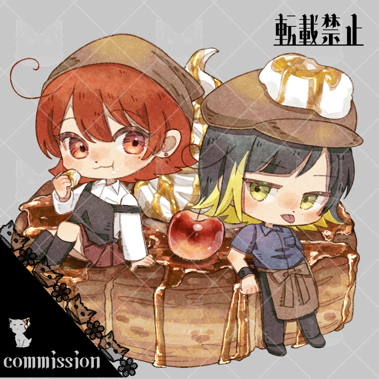 レトロ可愛い2頭身SDミニキャラお描きします ふんわりアナログ絵本風イラストで動画やグッズなどにも使えます イメージ9