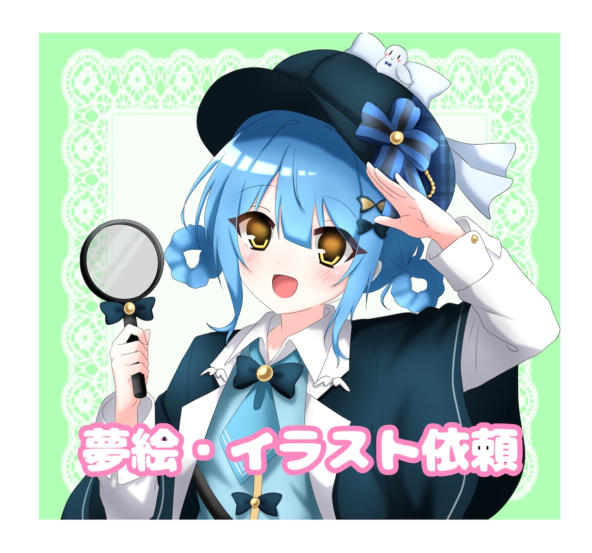 平成萌え絵風イラスト描きます 夢絵、コテ単、立ち絵など萌え絵イラストで描かせてください♬ イメージ1