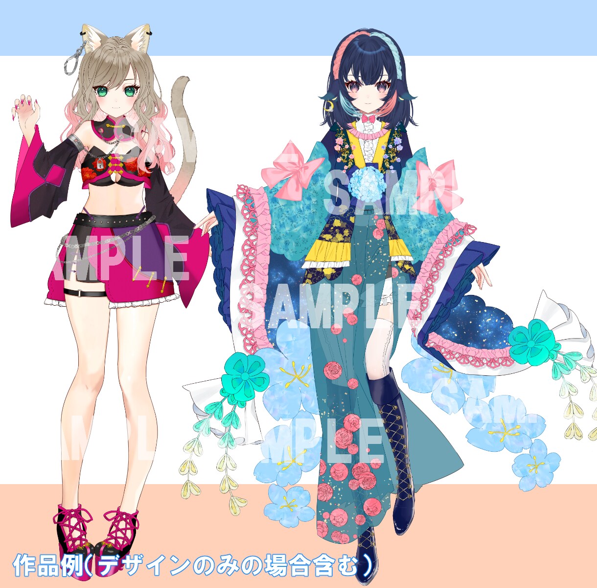 高品質イラストが滑らかに動くLive2D作成します Live2D キャラデザ～モデリングをプロの絵師が制作します イメージ6