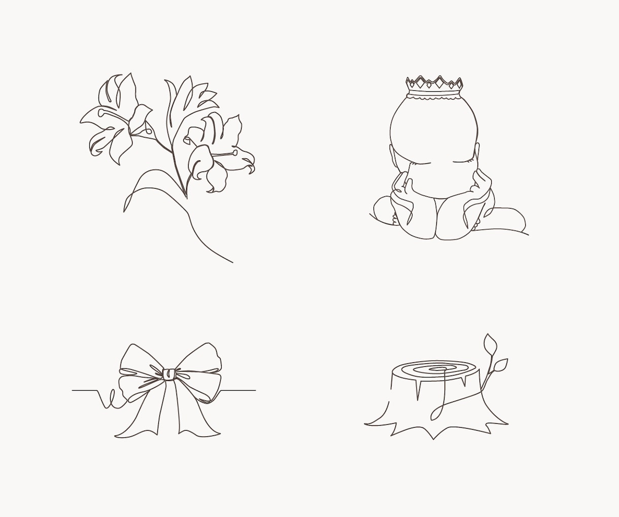 シンプルに伝わる一筆書きイラストをお描きします 上品な仕上がりのイラストです。商用利用可！ イメージ9