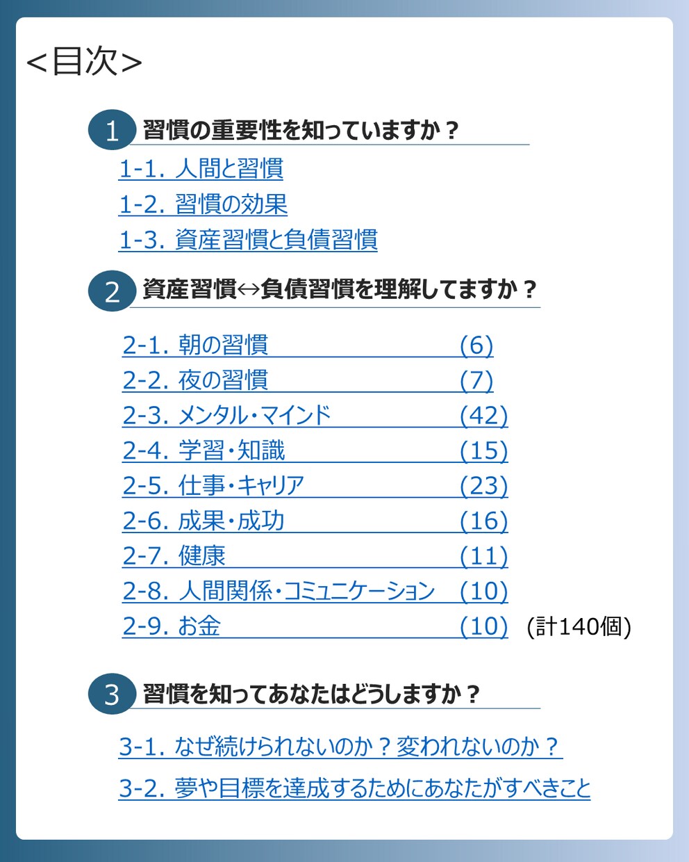 人生を変える禁断の習慣術140選を伝授します 習慣を書き換えて人生を変えたい人必読！　※電子書籍(PDF) イメージ3