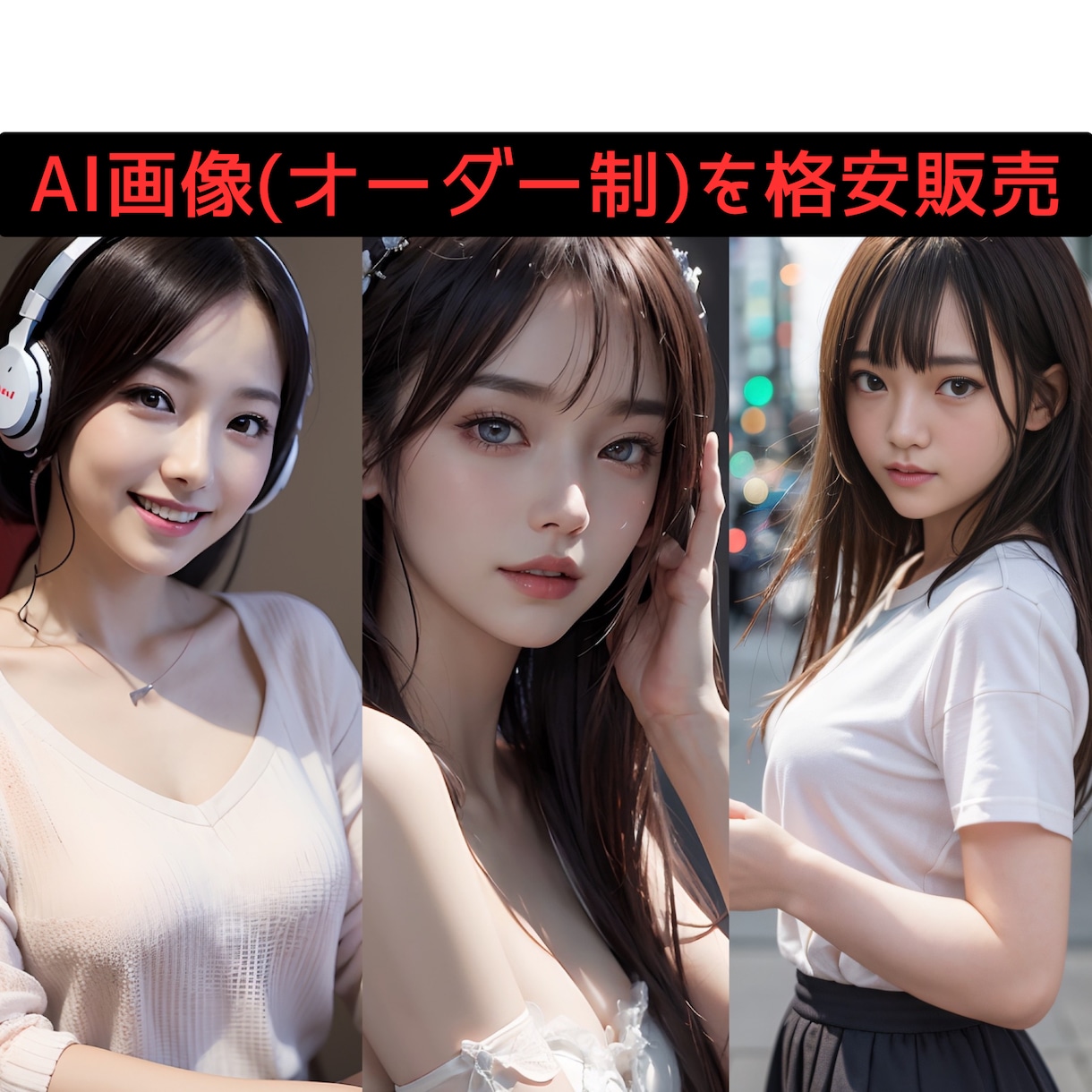 リアルなAI画像（オーダー制）を格安販売します アフィリエイターやブロガー向けに イメージ1